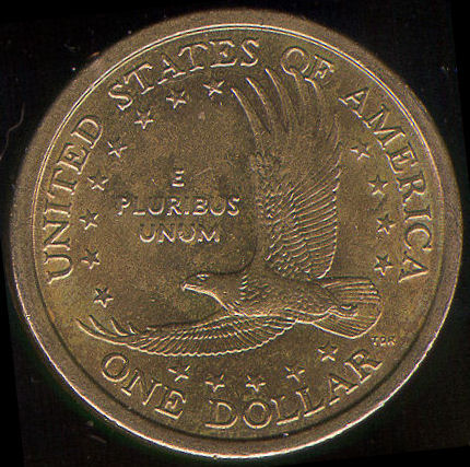 アメリカ先住民記念1ドル硬貨の裏