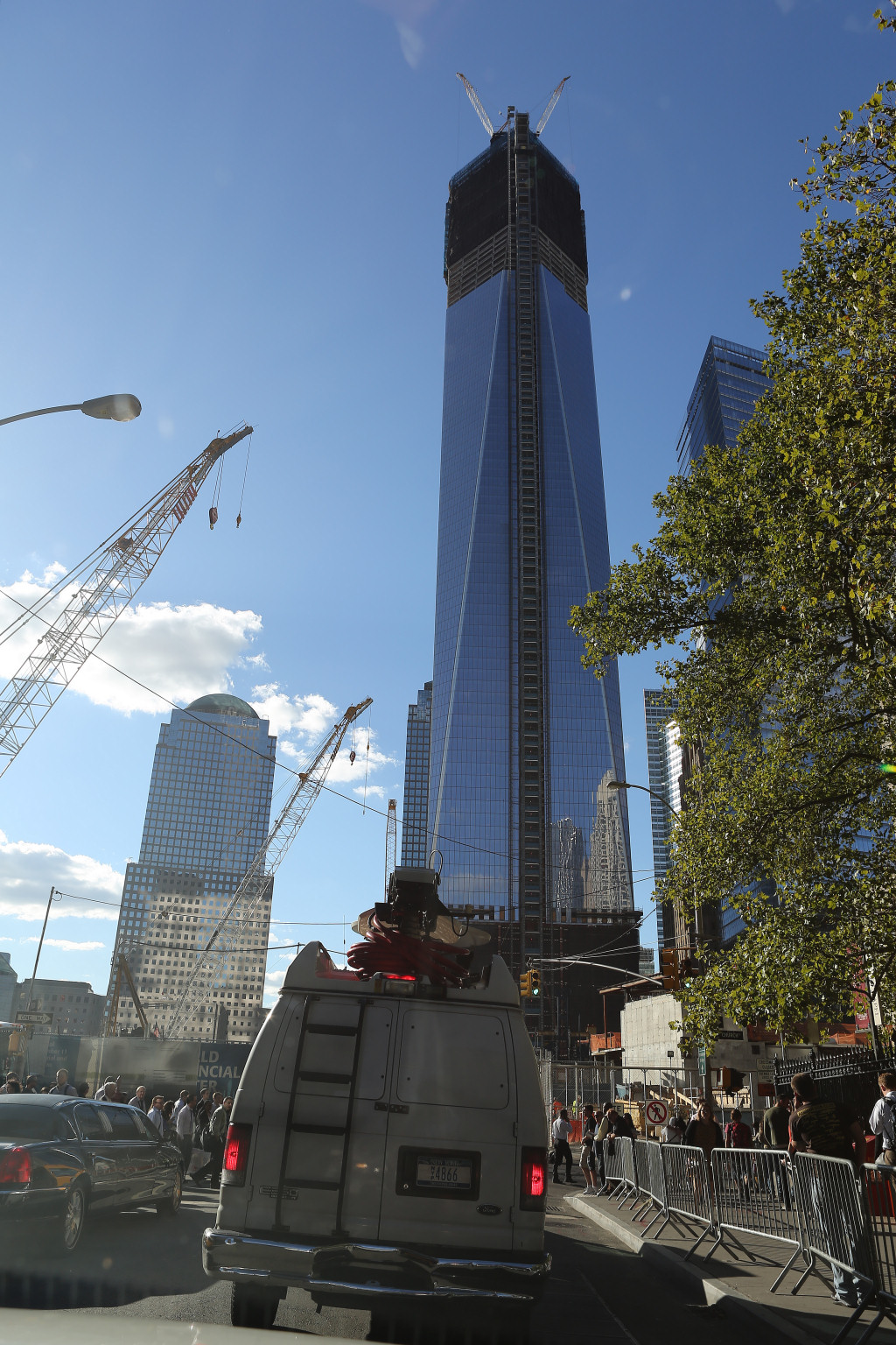 グラウンド・ゼロに建設中の One World Trade Center 2012