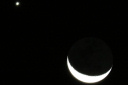 金星と月がランデブー 2015