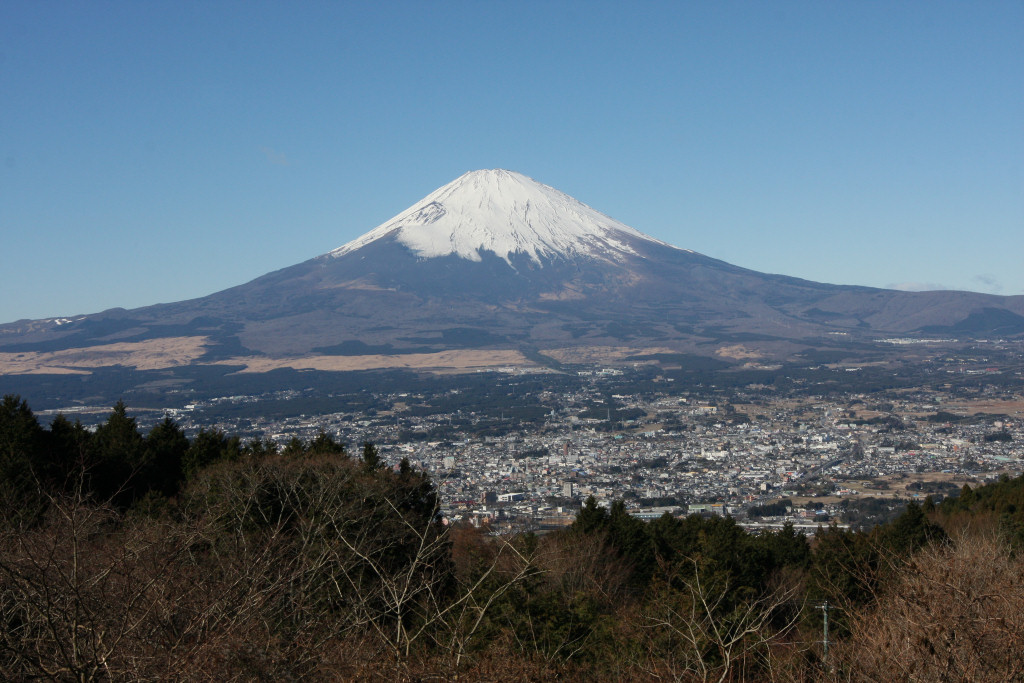 乙女峠から望む富士山